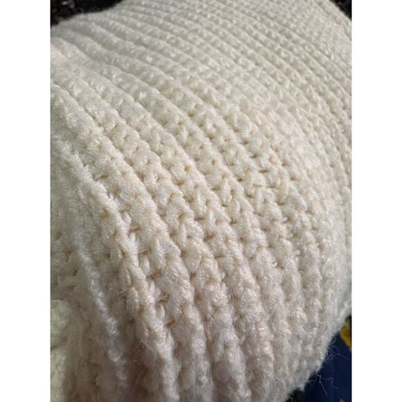 FREE PEOPLE Ribbed Sweater Size SP Chunky Knit Turtleneck Cream Neutral‎ Cozy - Picture 6 of 10